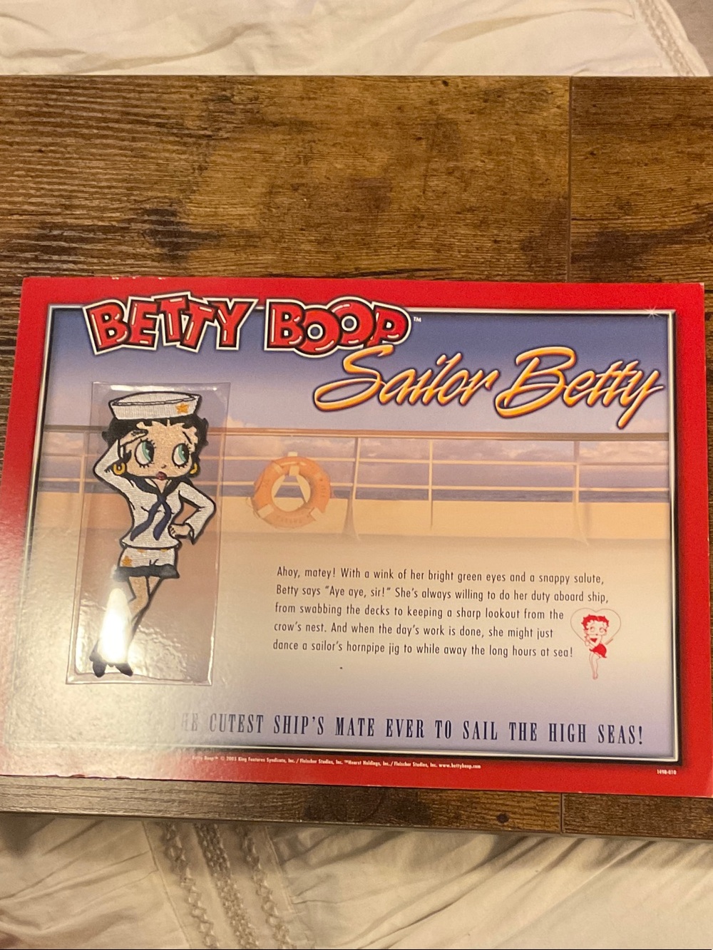 Betty Boop Sailor Betty Bath & Body Set in Red, Navy Blue, White